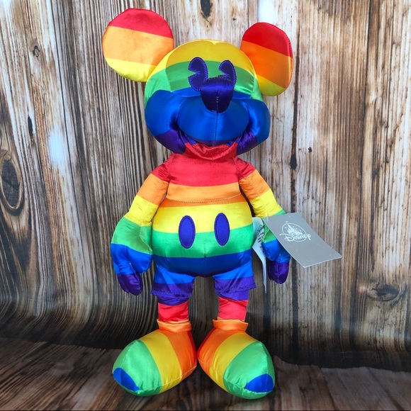 Disney Other - Mickey Mouse Rainbow Disney Plush 2019 Pride Limited Edition